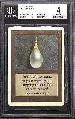 1993 Mox Pearl Rare Magic: The Gathering Card BGS 4 • $2500