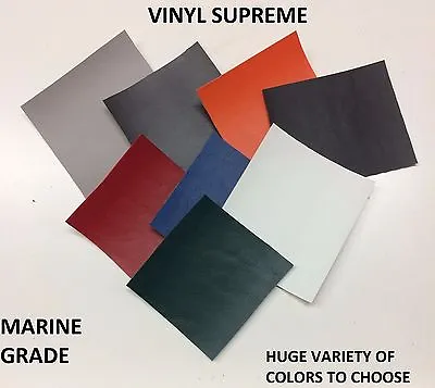 Premium Marine Vinyl Supreme Faux Leather Fabric Outdoor Auto Upholstery Bty 54  • $16.99