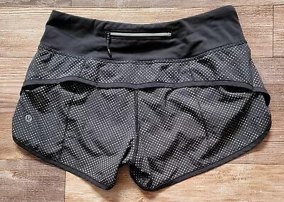 LULULEMON Women's Size 2 Run Speed Shorts SE REFLECTIVE Kill The Lights EUC RARE • $58.50