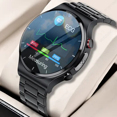 $100.69 • Buy Men 1.32HD Full Touch Screen Heart Rate Blood Oxygen Fitness Tracker Smart Watch