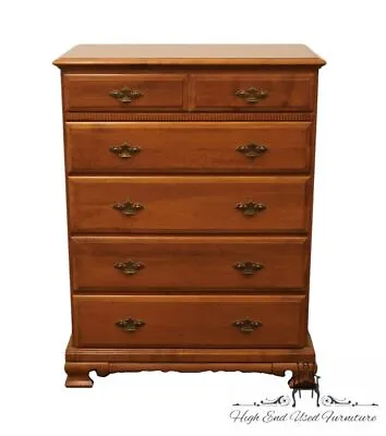 SPRAGUE & CARLETON Solid Hard Rock Maple Colonial Early American 35  Chest Of... • $637.99