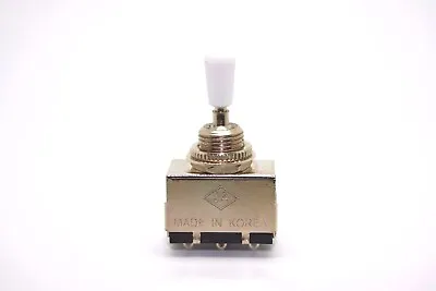 JA Korea Chrome 3 Way Toggle Switch Box White Tip Gibson Les Paul Sg Type • $23.16