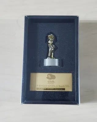 New & Sealed Club Nintendo Gold Super Mario Statue Trophy Figure Platinum Reward • $79.95