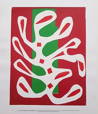 £24.99 • Buy HENRI MATISSE White Alga On Red & Green Background 1947, Robert Bayer Print 2014