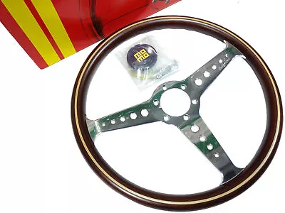 MOMO Classic Steering Wheel Heritage California (360mm / Wood / Polish Spoke) • $328.88