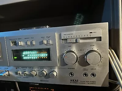 Vintage AKAI GX-M50 3 Head Stereo Cassette Deck Working • $200