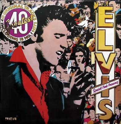 £28.99 • Buy Elvis Presley - Elvis 40 Greatest - 1978 2x Pink Vinyl - Vg Plus Condition