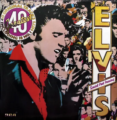 £28.99 • Buy Elvis Presley - Elvis 40 Greatest - 1978 2x Pink Vinyl - Vg Plus Condition
