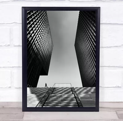 £57.99 • Buy Walker Buildings Stairs People Wall Art Print