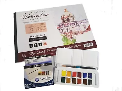 Artist Water Colour Set. Daler Rowney Paints & A4 Water Colour Pad.  • £20.59