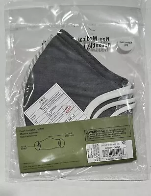 2pk Men's Fabric Face Masks - Goodfellow & Co Grey L/XL • $1.99