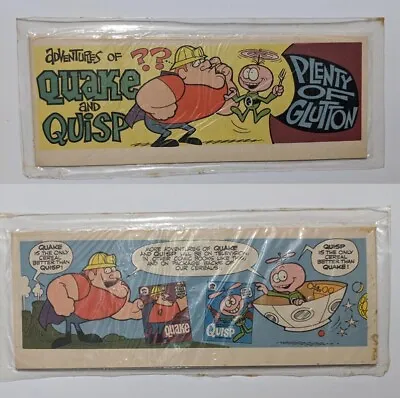 Adventures Of Quake And Quisp Mini Comic Cereal Premium 1965 Plenty Of Glutton • $49.99