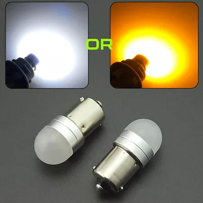 2x Amber / White 67 89 97 5008 R5W R10W LED Bulbs 12V Mini BA15S 1156 Turn Light • $8.96
