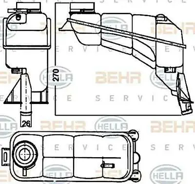 Mercedes E-Class W210 1995-2003 BEHR Compensation Holder Cooling Agent • $55.62