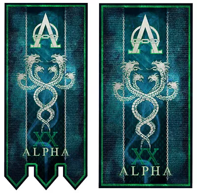 Lifesize 40k Alpha Legion Inspired Handmade Banner • $80.82