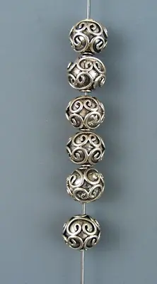 Bali Silver Beads - 6 Beads • $21
