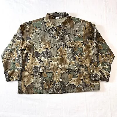 90s Advantage Chore Coat Field Jacket XL Vintage Camo USA Made Hunting Grunge • $26.99