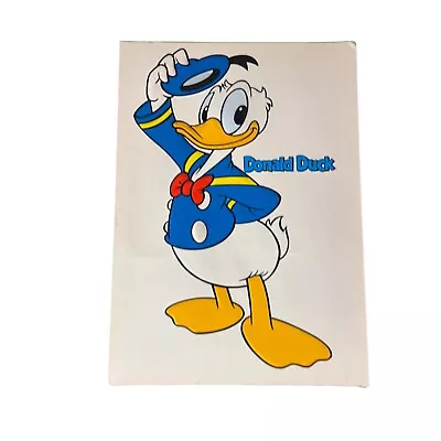 Disney Postcard Embossed Traditional Donald Duck ￼Vintage 6.5”x4.5” Unmailed • $4.99