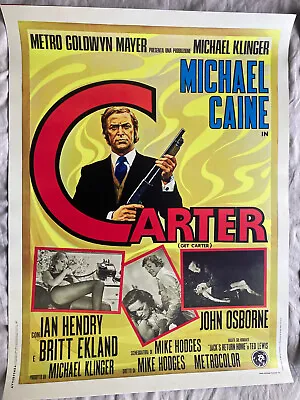 GET CARTER (1971) Italian Quad Movie Poster Print 30 X 40 Michael Caine Film • £29.99