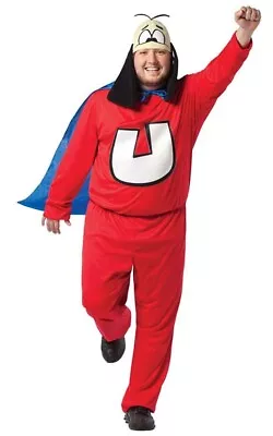  Adult Mens Plus Size Underdog Dog Super Hero Fancy Dress Halloween Costume • £40.90