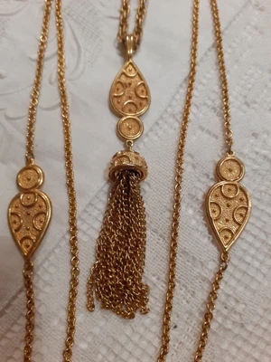 £35 • Buy Vintage Crown Trifari Gold Tone Necklace Superb Condition