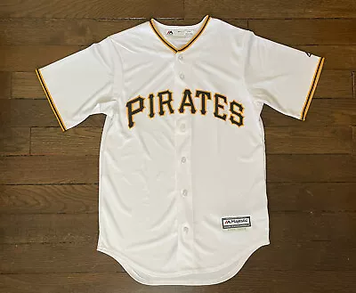 Men’s Majestic Cool Base Pittsburgh Pirates Stitched Jersey Size SMALL New $100 • $40