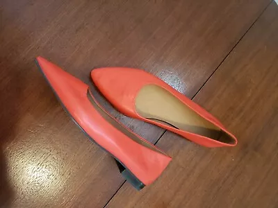 Madewell Ruth Pointed Ballet Leather Flats 9.5 Pointy Toe  • $19