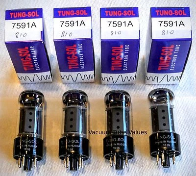 $199.95 • Buy Tung-Sol Factory Platinum Matched QUAD 7591A 7591 