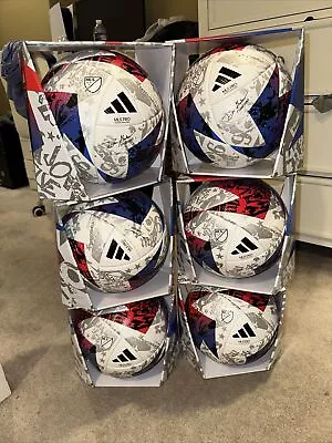 New Adidas MLS Pro Official Match Ball 2023 Soccer Game Ball White Red Size 5 • $60