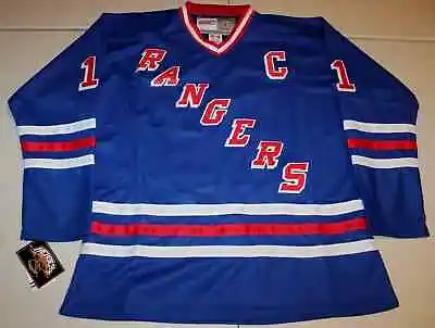 NHL Hockey Vintage New York Rangers Mark Messier Jersey 50 Large CCM Blue NWT • $160