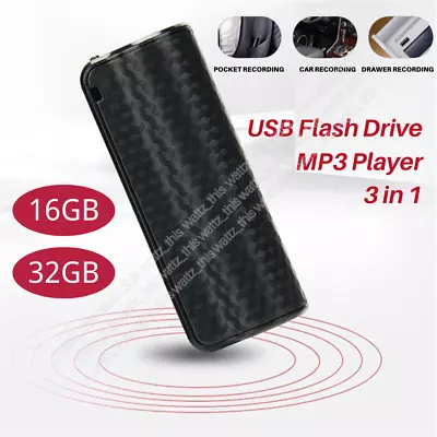 16/32GB Spy Digital Voice Activated Recorder Mini Hidden Audio Recording Device • $51.25