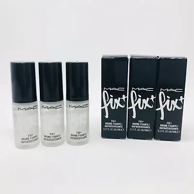 3 X MAC Fix Plus Skin Refresher Finishing Mist Spray .17oz Ea Travel Mini NIB • $6.37