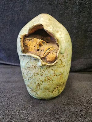 Vintage Surreal Embedded Face Vase-Signed • $199.99