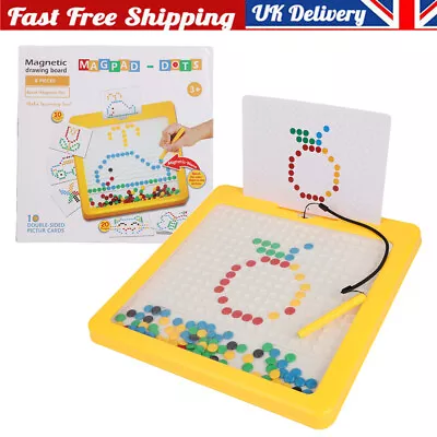 For Kids Ages 3-6 Magnetic Dot Art Doodle Drawing Board Magnetic Drawing Board • £15.95