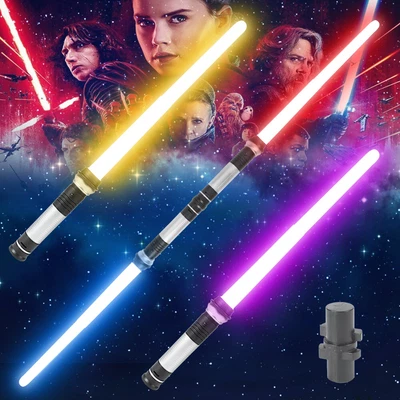 £11.98 • Buy 2PC LED Lightsaber Laser Saber Flashing Extendable Sword Luminous With Light UK