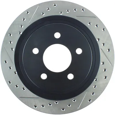 StopTech 127.61087R Rear Right Drilled Disc Brake Rotor For 2005-14 Ford Mustang • $177.07