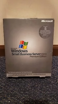 Windows Small Business Server 2003 Premium Edition Full Version W/ License 2 • $30