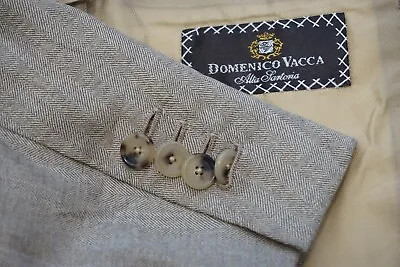 $169.99 • Buy Domenico Vacca Sartoria Light Brown Herringbone 3/2 Sport Coat Jacket Sz 38R