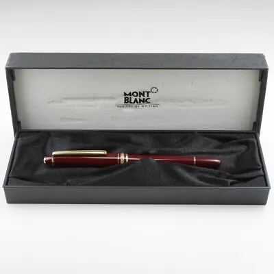 Montblanc Meisterstuck 144 Bordeaux Fountain Pen F (bicolor Nib)(used) With Box • $249
