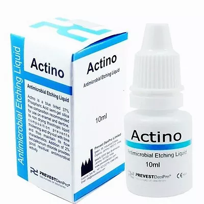 Actino Liquid Etchant Dental Antimicrobial Etching Tooth Enamel & Dentine 10ml • $18.75