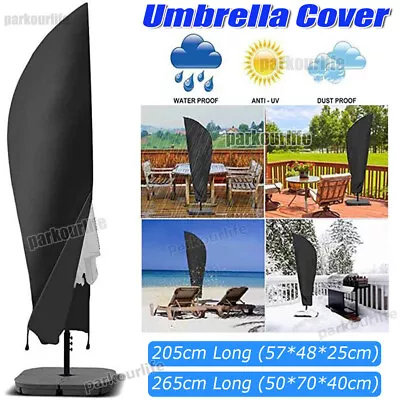 £2.99 • Buy Cantilever Parasol Waterproof  Cover Banana Umbrella Garden Patio Outdoor Shield