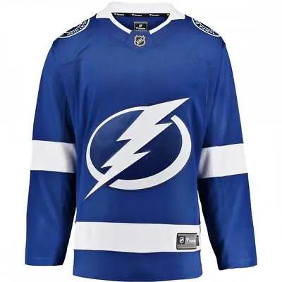 Fanatics Tampa Bay Lightning NHL Breakaway Jersey Blank Away Blue Jersey T-Shirt • $259.48