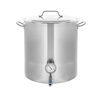 CONCORD Stainless Steel Home Brew Kettle Brewing Stock Pot Beer Wine Set • $388.98