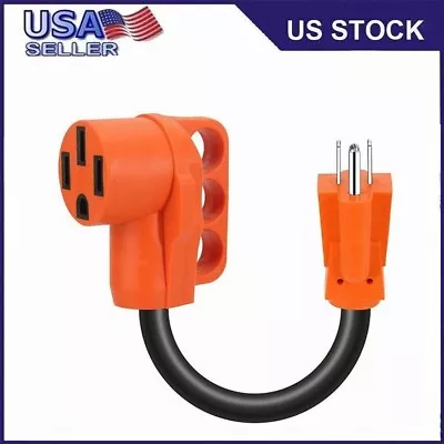 Epicord RV Adapter Cord 15A Male To 50A Female Plug 12-Inch NEMA 5-15P To 14-50R • $12.29