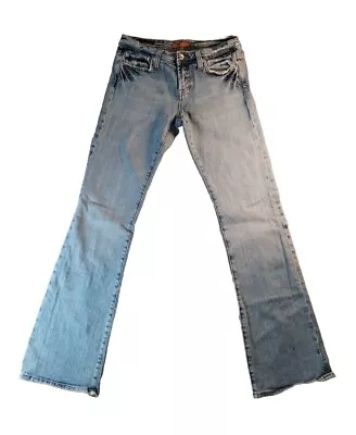 Vertigo Jeans Womens 7/8 Blue Denim Boot Cut Mid Rise • $26.95