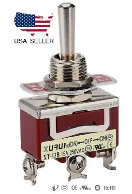 Heavy Duty Spdt (on)-off-(on) Momentary Toggle Switch - Screw Terminals (13bf) • $6.82