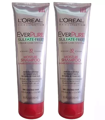 Loreal Ever Pure Sulfate Free Rosemary Color Care Moisture Shampoo 8.5oz(2 Pack) • $17.99