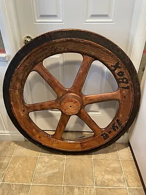 Antique Rotary Industrial Wheel /gear Foundry • $295