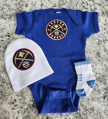 Nuggets Baby/newborn Clothes Nuggets Baby Gift Denver Basketball Baby • $24.75