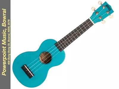 $39.95 • Buy Mahalo Island Series Soprano Ukulele ML1AB - Aqua Blue + Gig Bag